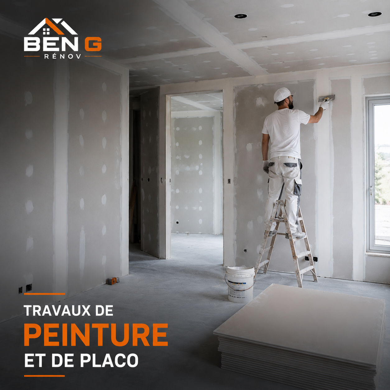 Travaux de placo et peinture
